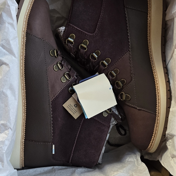 TOMS womens Brown mesa Lace-Up Boots - Picture 2 of 10